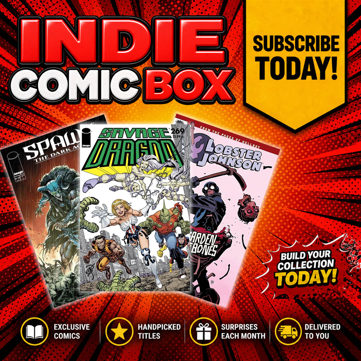 <b>Indie </b><br>Sub Mystery Comic Box
