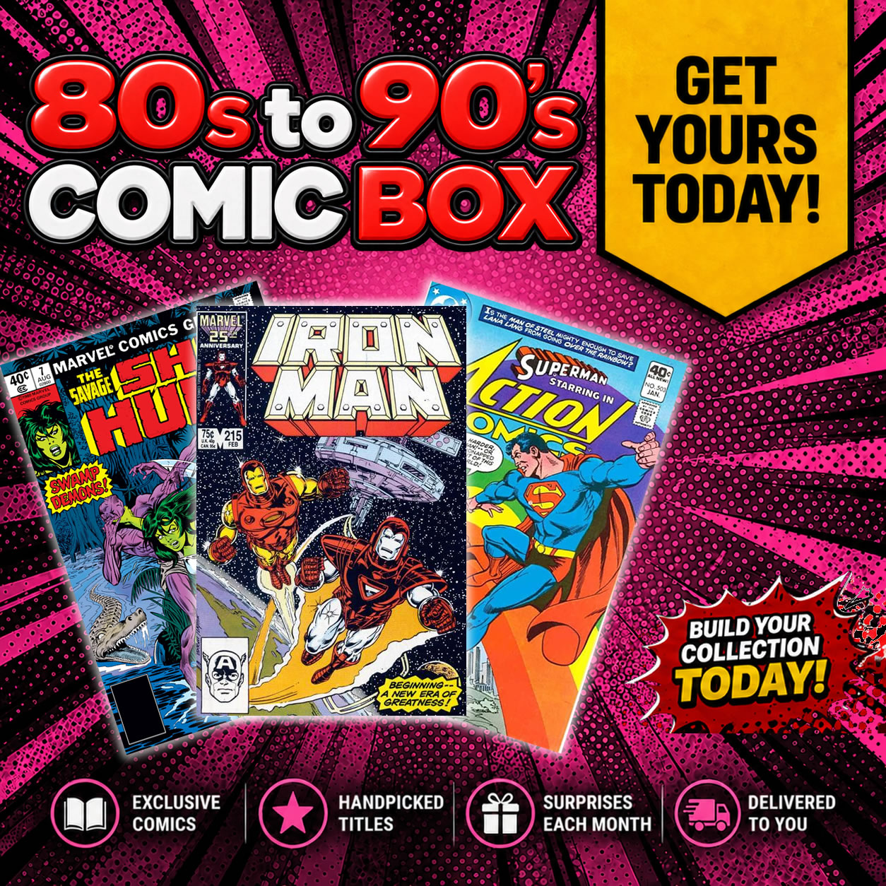 <b>'Buy Now' 1980-1990</b><br> Mystery Comic Box