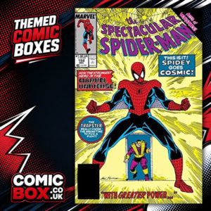 Spider-Man Comic Box Mystery Pack rip-open comic pack from Comic Box UK