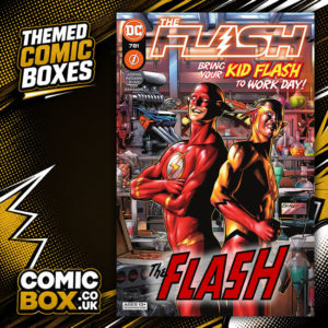 The Flash Comic Box Mystery Pack rip-open comic pack from Comic Box UK
