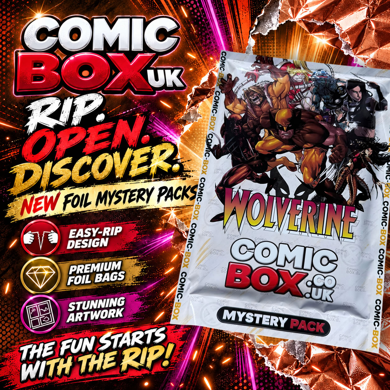 Wolverine RIP Pack containing 10 mystery comics