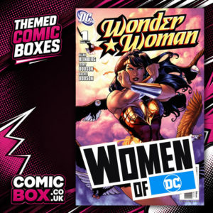 women of DC Comic Box Mystery Pack rip-open comic pack from Comic Box UK