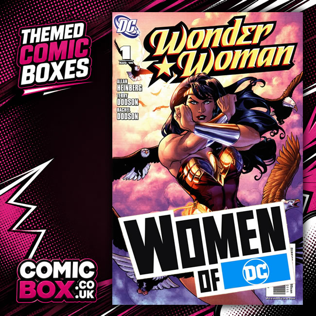 women of DC Comic Box Mystery Pack rip-open comic pack from Comic Box UK