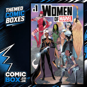 women of Marvel Comic Box Mystery Pack rip-open comic pack from Comic Box UK
