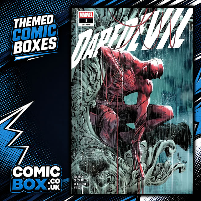 Daredevil Comic Box Mystery Pack rip-open comic pack from Comic Box UK