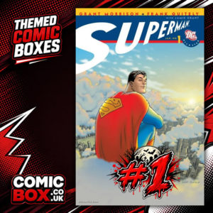 number one issue Comic Box Mystery Pack rip-open comic pack from Comic Box UK