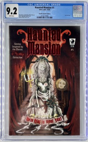 <b>CGC Graded [9.2] Slave Labor Haunted Mansion #1</b><br><p style="font-size:10px"> Retailer Incentive Red Foil</p>