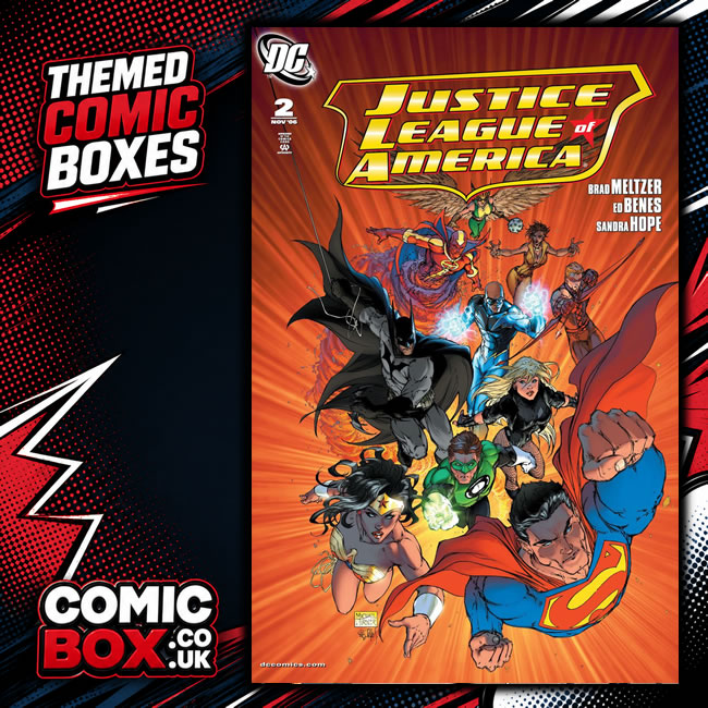 Justice League Comic Box Mystery Pack rip-open comic pack from Comic Box UK