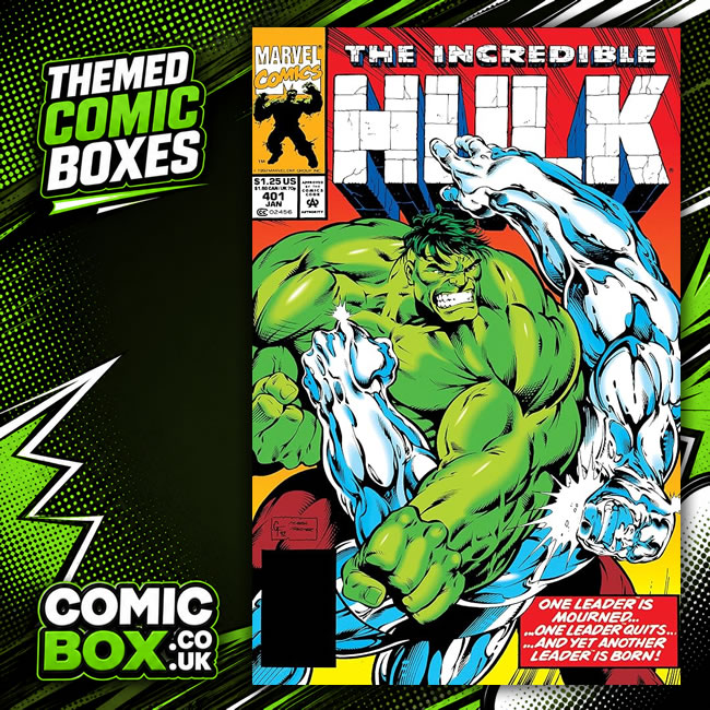 Hulk Comic Box Mystery Pack rip-open comic pack from Comic Box UK