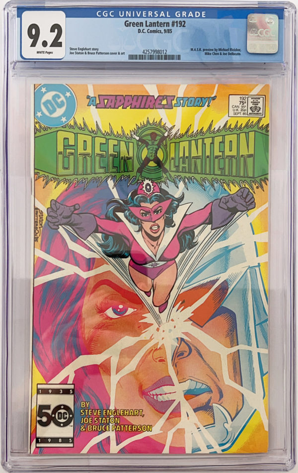 <b>CGC Graded [9.2] DC Green Lantern #192</b><br><p style="font-size:10px"> Origin of Star Sapphire</p>