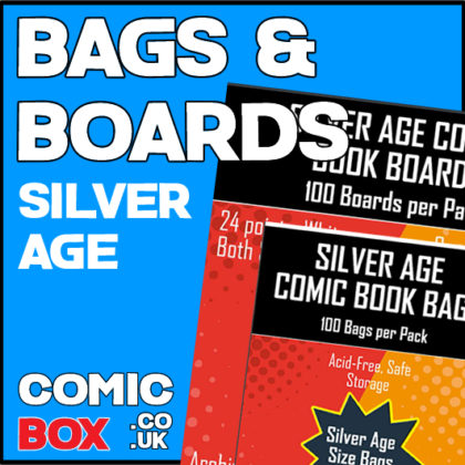 Silver Age Size  Boards & Bags 100 per pack