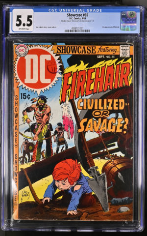 <b>CGC Graded [5.5]<br> DC Showcase #85</b><br><p style="font-size:10px"> Double Cover 1969</p>