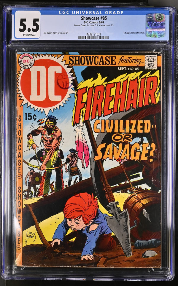 <b>CGC Graded [5.5]<br> DC Showcase #85</b><br><p style="font-size:10px"> Double Cover 1969</p>