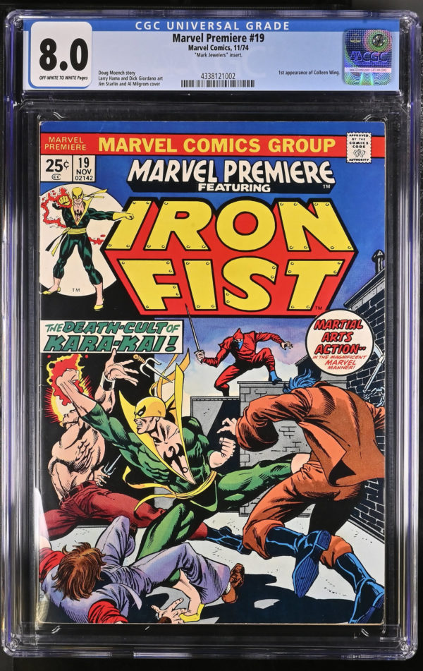 <b>CGC Graded [8.0] Marvel Premiere #19</b><br><p style="font-size:10px"> MJ Insert & 1st App Colleen Wing</p>