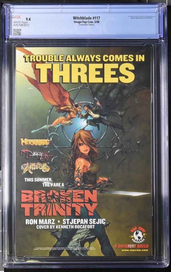 <b>CGC Graded [9.4] Top Cow Witchblade #117</b><br><p style="font-size:10px"> Comicon 2008 Exclusive</p> - Image 2