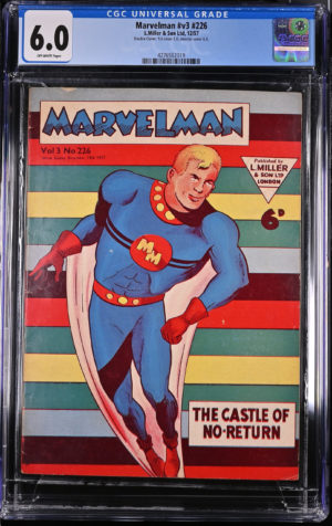 <b>CGC Graded [6.0] L.Miller<br>Marvelman #226</b><br><p style="font-size:10px"> 1957 Double Cover</p>