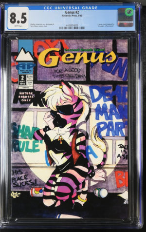 <b>CGC Graded [8.5] Antarctic Press Genus #2</b><br><p style="font-size:10px"> 1st App Strangers in Paradise</p>
