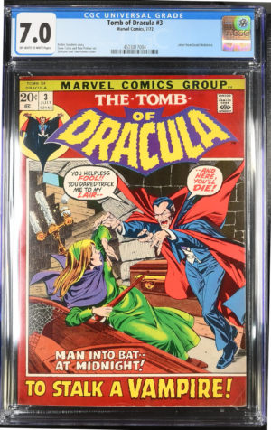 <b>CGC Graded [7.0] Marvel <BR> Tomb of Dracula #3</b><br><p style="font-size:10px"> 1st App Rachel Van Helsing</p>
