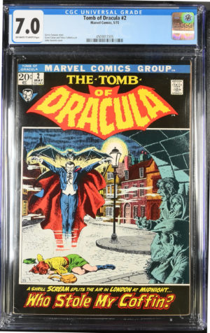 <b>CGC Graded [7.0] Marvel <BR> Tomb of Dracula #2</b><br><p style="font-size:10px"> 1972 Horror</p>