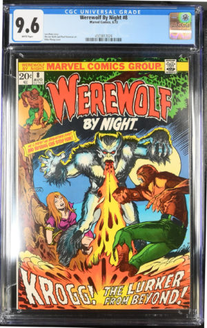 <b>CGC Graded [9.6] Marvel <BR> Werewolf by Night #8</b><br><p style="font-size:10px"> 1973 Horror Mike Ploog</p>