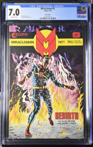 <b>CGC Graded [7.0] Eclipse<Br>Miracleman #1</b><br><p style="font-size:10px"> Very rare UK version</p>