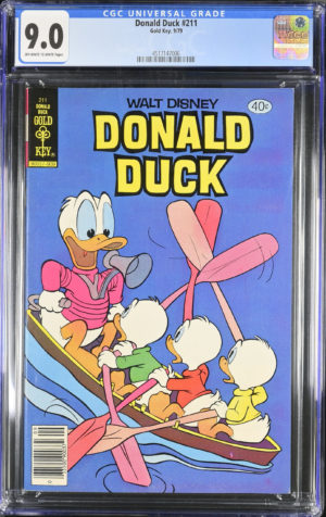 <b>CGC Graded [9.0] Gold Key<Br>Donald Duck #211</b><br><p style="font-size:10px"> Walt Disney</p>