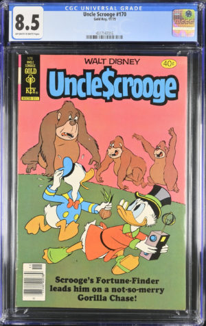 <b>CGC Graded [8.5] Gold Key<Br>Uncle Scrooge #170</b><br><p style="font-size:10px"> Walt Disney</p>