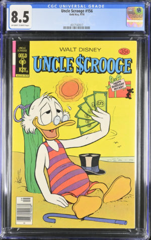 <b>CGC Graded [8.5] Gold Key<Br>Uncle Scrooge #156</b><br><p style="font-size:10px"> Walt Disney</p>
