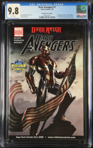<b>CGC Graded [9.8] Marvel<Br>Dark Avengers #1</b><br><p style="font-size:10px"> 1st App of the Dark Avengers - Midtown</p>