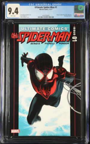 <b>CGC Graded [9.4] Marvel<Br>Ultimate All New Spider-Man #1</b><br><p style="font-size:10px"> Origin of Miles Morales</p>