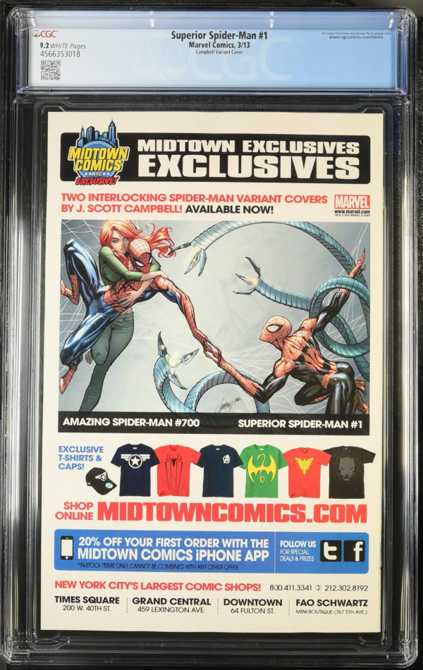 <b>CGC Graded [9.2] Marvel<Br>Spectacular Spider-Man #1</b><br><p style="font-size:10px"> Midtown Campbell Variant</p> - Image 2