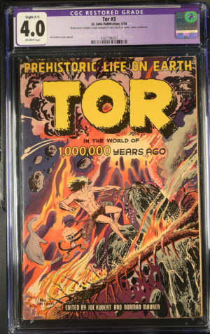 <b>CGC Graded [4.0] Golden Age<Br>TOR #3</b><br><p style="font-size:10px"> Joe Kubert Art</p>
