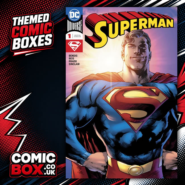 Superman Comic Box Mystery Pack rip-open comic pack from Comic Box UK