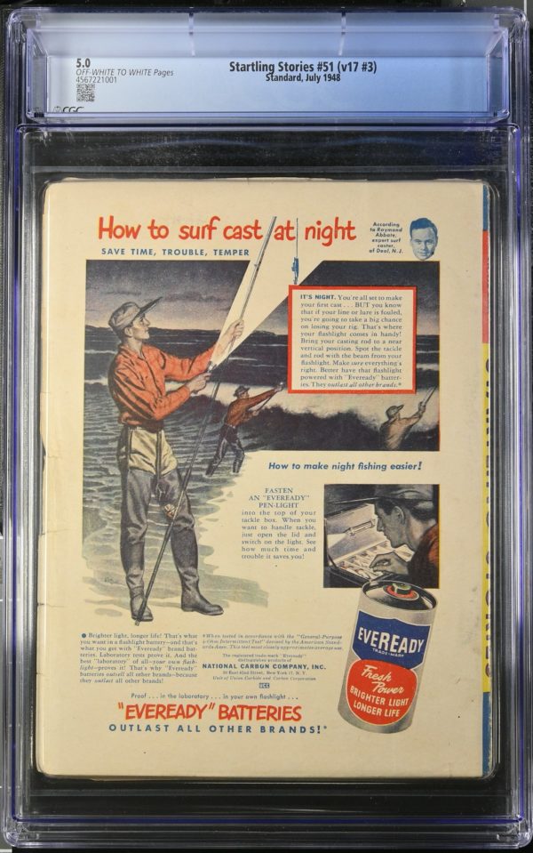 <b>CGC Graded [5.0] Standard<Br>Startling Stories #51</b><br><p style="font-size:10px"> 1948 Pulp</p> - Image 2