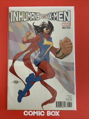 Marvel Comics Inhumans VS X-Men #3 2017 Dodson Ms Marvel Variant