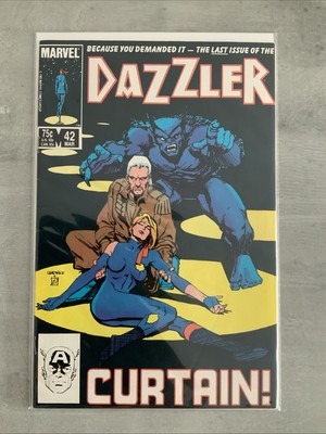 Marvel Comics Dazzler #42 Final Issue Beast 1985 Bronze Age