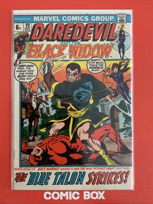 Marvel Comics Daredevil #92 Black Widow 1972 Bronze Age