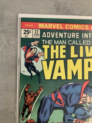 Marvel Comics The Living Vampire #22 Morbius 1975 High Grade - Image 2