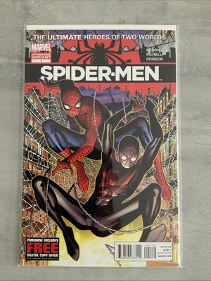 Marvel Comics Spider-Men #1 Miles 2nd Print Variant 2012