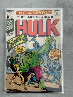 Marvel Comics King Size Special The Incredible Hulk #3 1971 Bronze Age