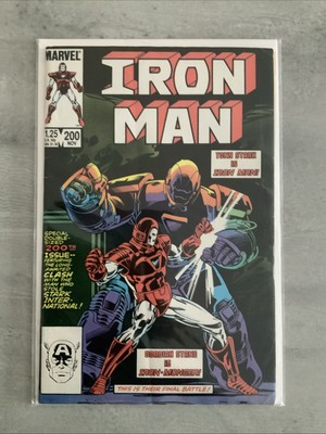 Marvel Comics Iron Man #200 KEY Iron Monger 1985 Bronze Age