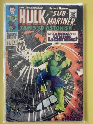 Marvel Comics The Incredible Hulk And Sub-Mariner #97 1967 Silver Age