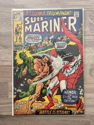 Marvel Comics Sub-Mariner  #31 1970 Bronze Age
