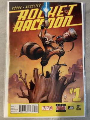 Marvel Comics Rocket Raccoon #1 Skottie Young Rare Third 3rd Printing