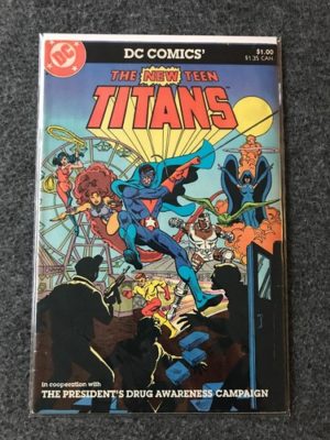 DC Comics New Teen Titans Presidents Drug Awareness Lovely Condition