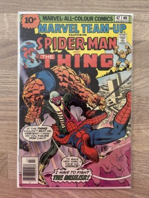 Marvel Comics Marvel Team Up Spider-Man And The Thing #47 1976 Bronze Age