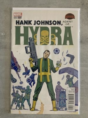 Marvel Comics Hank Johnson Agent Of Hydra #1 Very Rare Variant 1st Hank KEY