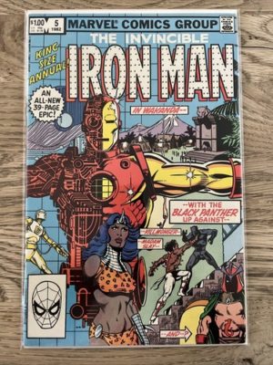 Marvel Comics Iron Man #5 1982 Annual Killmonger App Bronze Age Lovely Condition
