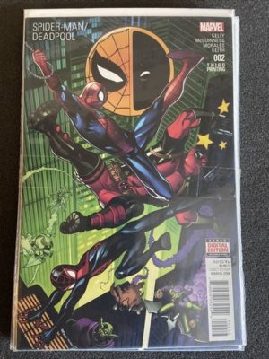 Marvel Comics Spider-Man Deadpool #2 Rare Third Printing Lovely Condition