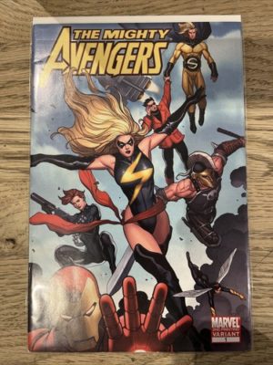 Marvel Comics The Mighty Avengers #1 Rare Second Printing Variant Ms Marvel
